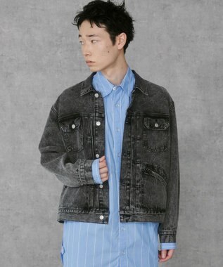 WEGO デニムトラッカージャケット デニムブラックソノタ