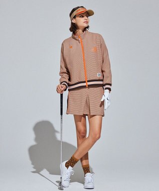 PW CIRCULUS 【WOMEN】CLASSICAL×SPORTY チェック柄スカート オレンジ系5