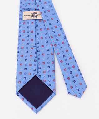 J.PRESS MEN コンビ小紋プリント ネクタイ サックスブルー系5