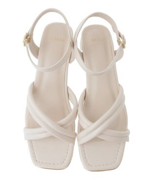 Green Parks ・ｍｉｎｉａ　チューブストラップサンダル Ivory