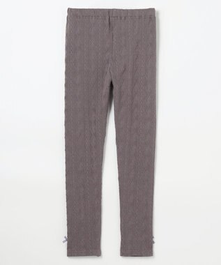 ANY KIDS ケーブル ジャガードレギンス チャコール