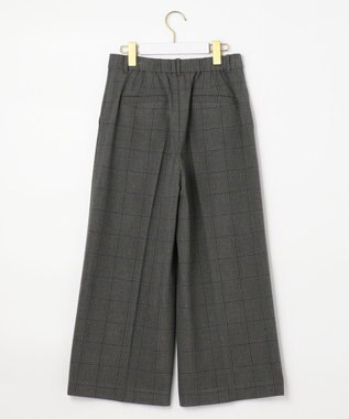 ANY SIS 【蓄熱効果】サーモトロン 2WAYストレッチ ワイドパンツ チャコールチェック