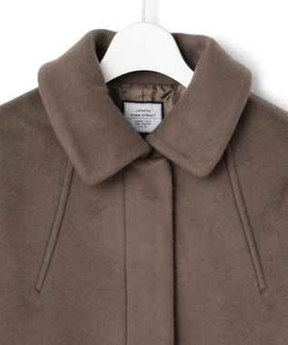 J.PRESS YORK STREET 【WOMEN】2WAY メルトン ショートコート ブラウン系