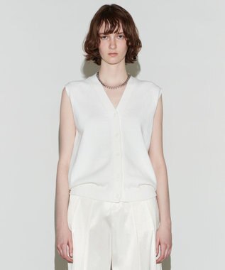 NAVE 【Nave 　洗える】ルピナス コットンニットベスト アイボリー系