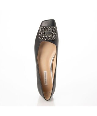 MODE ET JACOMO <MODE ET JACOMO>ビジューモチーフフラットパンプス ブラック