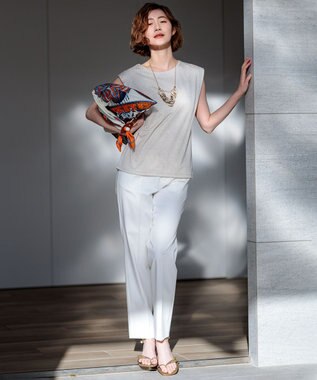 23区 S 【洗える】マルチ機能 プルオーバー カットソー ベージュ系