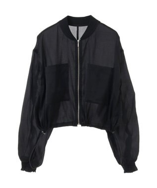 earth music&ecology シアーシャツブルゾン Black