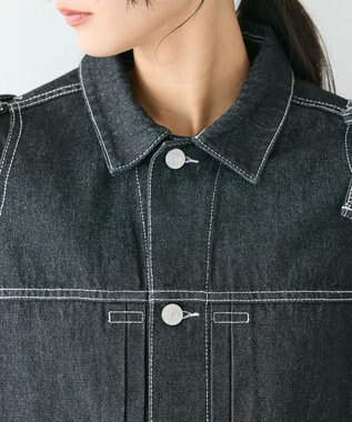 CRAFT STANDARD BOUTIQUE デニムリボンベスト Black