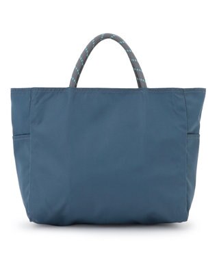 23区 【23区別注/WEB&一部店舗限定】NOMADIS SAC ストライプ ロゴ トートバッグ ブルーグレー系