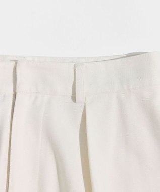 LENO ONE  FOWARD PLEATS CHINO TROUSERS ワンタックチノパンツ WHITE