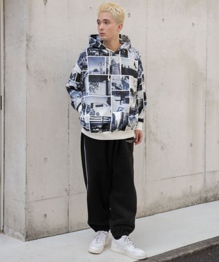 WEGO 総柄BIGプルパーカー 柄6