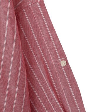 Green Parks 綿麻混シャツ Red