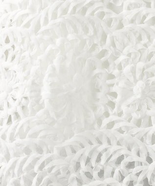 23区 【GOLD LABEL】オーガンジーテープエンブロイダリー ブラウス ホワイト系