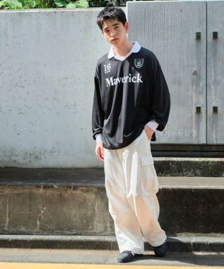 WEGO ドロストゲームロゴT（LS） ブラック