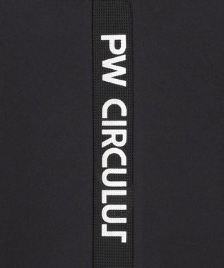 PW CIRCULUS 【WOMEN】メッシュコンビ モックネック  ゴルフウェア レディース ブラック系
