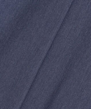 ANY SIS S エアリーストレッチ テーパードパンツ シャンブレーブルー