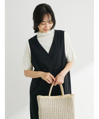 Green Parks ジレにもなる２ｗａｙジャンスカ Black