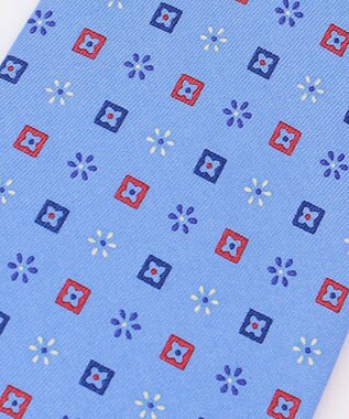 J.PRESS MEN コンビ小紋プリント ネクタイ サックスブルー系5