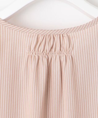 J.PRESS LADIES S 【WEB限定カラーあり・洗える・イージーケア】 アーネストストライプ スリットネック カットソー ピンク系1