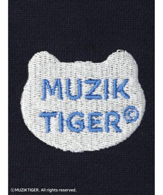 Green Parks ムジークタイガー／裏起毛刺しゅうプルオーバー Navy