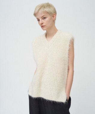 ATON ALPACA FUR | Vネックベスト