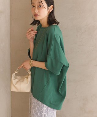 AMERICAN HOLIC 【新色追加】【接触冷感】コクーンシルエットカットソー Green