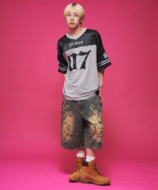 WEGO 【ユニセックス着用ITEM】ナンバリングホッケーT（SS） グレー