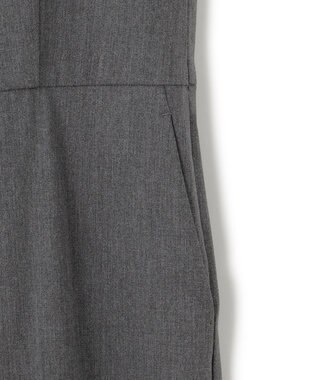 23区 【洗える】ドライ2WAYストレッチ サロペット グレー系