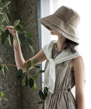 MOONBAT 【一級遮光/UVカット】UVラフィネハット（つばの広さノーマル）速乾/接触冷感/手洗いOK/サイズ調整可能/抗菌防臭加工 モカブラウン