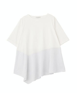 Green Parks 華やぎカットソー（アシメヘム） Off White