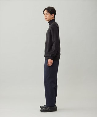 UNFILO MENS 【男女兼用】ソフトサーモ アンチピリングニット タートルネック ブラック