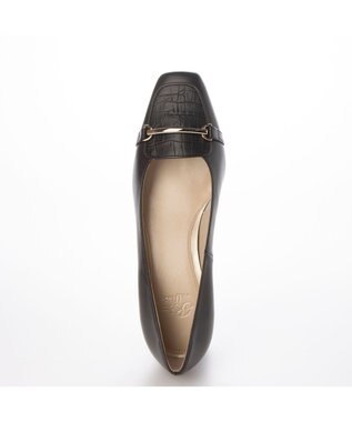 Riz raffinee <Riz raffinee>スクエアトゥヒールアップローファー ダークブラウン