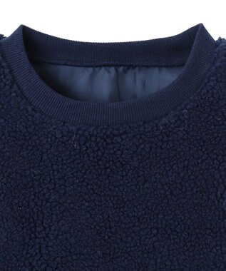 WEGO スポーツグラフィックボアショートプルオーバー ネイビー