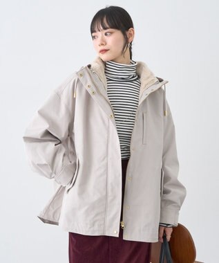 earth music&ecology マルチウェイマウンテンパーカー Beige