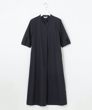 J.PRESS LADIES L 【洗える】ソフトシャンブレー ワンピース ネイビー系