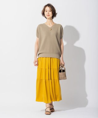 自由区 【長さ調節可】リバーシブルネックレス ゴールド系