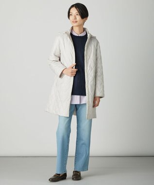 J.PRESS LADIES L 【洗える】BASIC STRETCH DENIM ボーイフィット デニム ブリーチ系