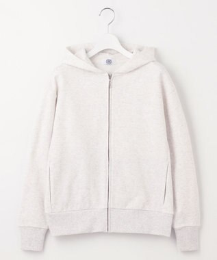 J.PRESS LADIES URAKE フーディー ジップアップ パーカー ホワイト系