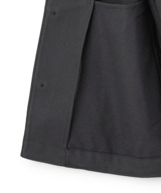 UNFILO MENS 【男女兼用】フラノライク ショートブルゾン [24年秋冬商品] チャコール グレー