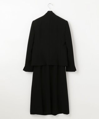 自由区 FORMAL 【洗える】NOIE15平二重 ジャケット+ワンピース ブラック系