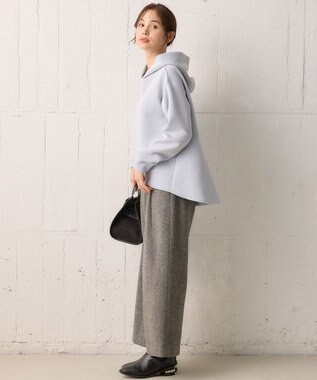 組曲 ダンボールジャージーバックフリル パーカー サックスブルー系