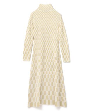 JOSEPH ファインアルコーブジャガード　ニットドレス Pale Olive/Ivory