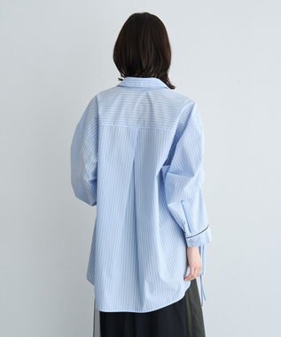 YECCA VECCA イージーケアドロストシャツ Stripe