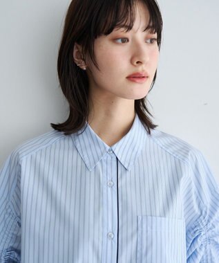 YECCA VECCA イージーケアドロストシャツ Stripe