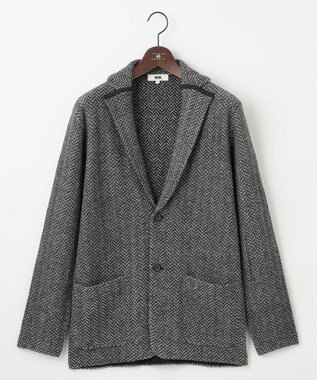 JOSEPH ABBOUD 【軽量/イージーケア】 KARL KARL×モール使用　軽量ニットジャケット グレー系