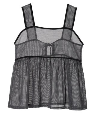 Green Parks シアーラメキャミビスチェ Gray