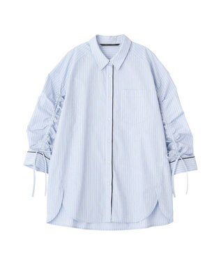 YECCA VECCA イージーケアドロストシャツ Stripe