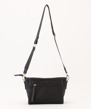 LA BAGAGERIE 【MONICA】ナイロンコンビショルダーバッグ ブラック