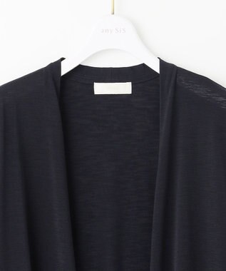 ANY SIS 【接触冷感 / UVカット】着流し カーディガン ネイビー