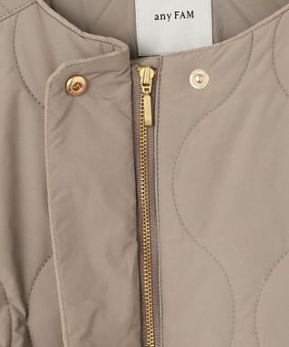 ANY 【蓄熱保温/撥水/洗濯機可能】撥水ウォームキルトブルゾン モカ